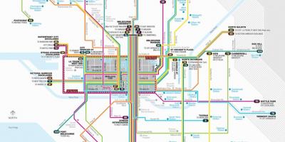 Melbourne raitiovaunu reitti kartta