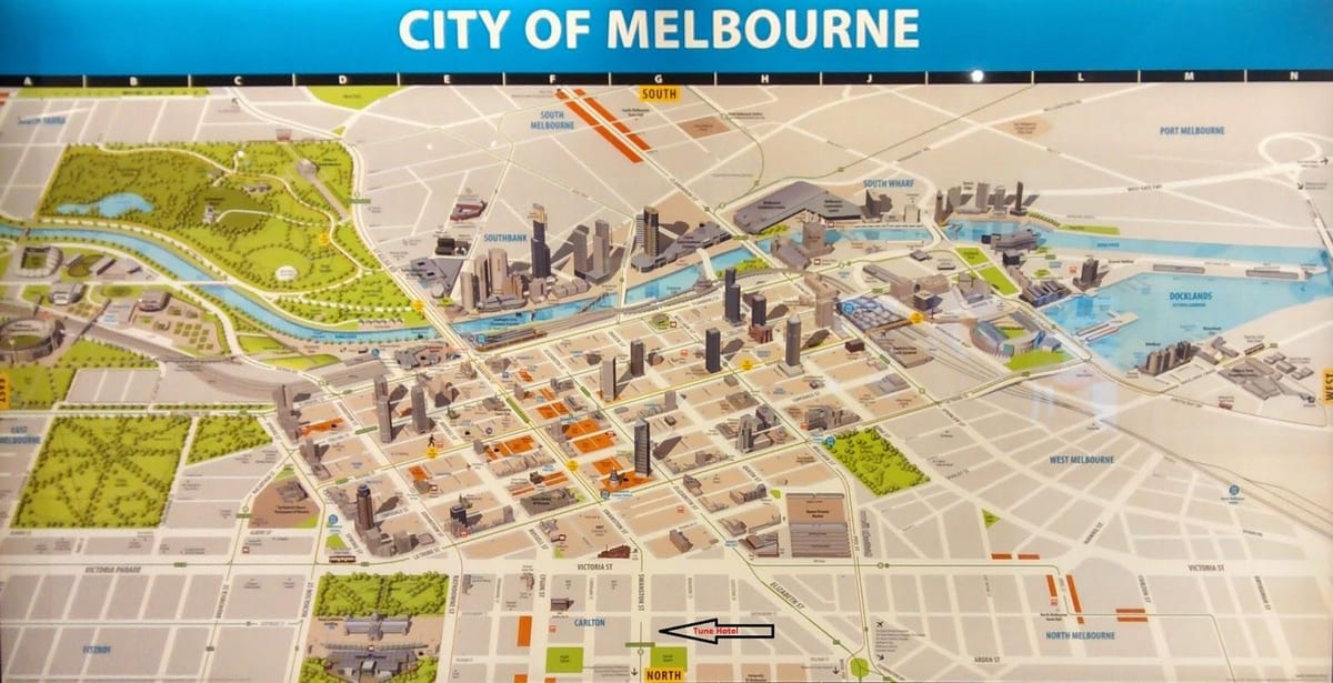 Melbourne kartta shop