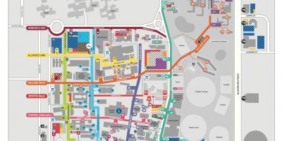 Monash yliopiston Clayton kartta