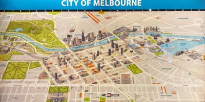 Melbourne kartta shop