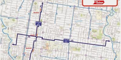 Kartta Melbourne bike share