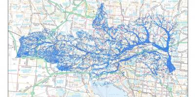 Kartta Melbourne tulva