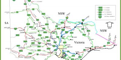 Kartta Victoria, Australia